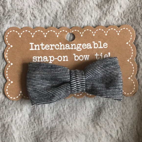 Mudpie Baby Bow Tie Crawler Set - Picture 2 of 7